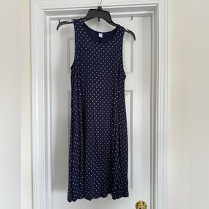 Old Navy Navy Dress with White Polka Dots NWOT